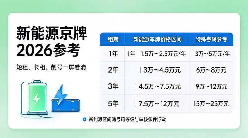 新能源车牌照展示